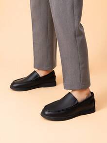 Boys Dress Shoes Slip-On Loafers Casual Flat Shoes (Toddler/Little Kid/Big Kid) - màu đen - Xem 3
