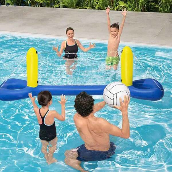 1pcWater Volleyball Net Inflatable Volleyball Rack Swimming Pool Float Party Goodies