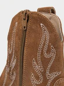 Brantano Botín tacón western bordado - Camel - Ver 6