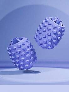 1pc Muscle Relaxation 4-Wheel Ring Leg Massager - Blue - View 7