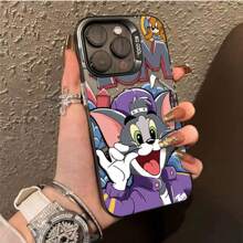 Capinha Capa Resistente A Choques De Tomcat feliz i Phone  xs max xr 7 8  11 12 13 14 15 16 pro max galaxy  A12 13 14 30 32 34 50 50 51 52 E S S21 22 23 24 FE Plus Ultra Redmi 12c poco x3 5 6 13c 9 a2 note  9 10 12 13 pro case