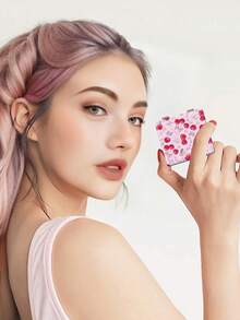 Millennium Serie tragbarer Kosmetikspiegel, faltbar, leicht, ultradünn, praktischer Handhandspiegel, lederumwickelt, geeignet für verschiedene Szenarien und alle Nutzer, faltbares Quadrat, tragbar