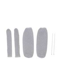 4pcs/Set (Two Handlebar Covers + Two Handbrake Covers)Universal Four Seasons Bike/Motorcycle Handlebar Grip Cover, Non-Slip Sweat-Absorbent Handle Wrap, Breathable Comfort Grip Sleeve For Bicycles, Scooters, And Motorbikes, Hand Washable