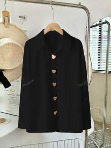 Camisa casual con diseño suelto y favorecedorpara mujer