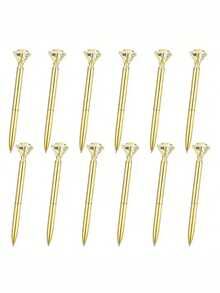 1支/4支/8支/12支圆珠笔水晶金属中性笔实用纪念品生日礼物送给女朋友、节日礼物、惊喜、返校情人节 - 彩色 - 查看 10