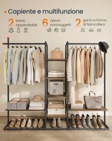 SONGMICS HOME Portable Closets - Black - View 3