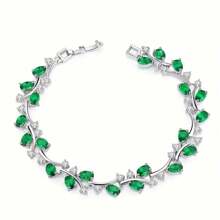 Elegante brazalete multicapa incrustad0 con circonita cúbica con diseño floral, de ramas y flores de ciruelo, de moda y versátil para salidas de verano, accesorio brillante, regalo perfecto para el Día de la Madre, fiesta de graduación
