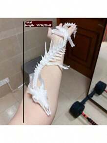 1 pieza Estatua de hueso de dragón gótico punk de 19 pulgadas de estilo nuevo gótico para decoración y regalo de cumpleaños o cosplay