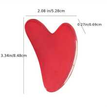 Heart-Shaped Massage Tool-Pastel Pink Face And Body Scrapping Plate, Light Beige Care, Muscle Firming, Hair Removal-Durable And Easy To Clean Surface-Salon Or Home Spa Use-Beauty Equipment, Soothing Body Massager, Easy Cleaning Material, Sanitary Scraper, Self-Care Instrument - 白色 - 查看 5