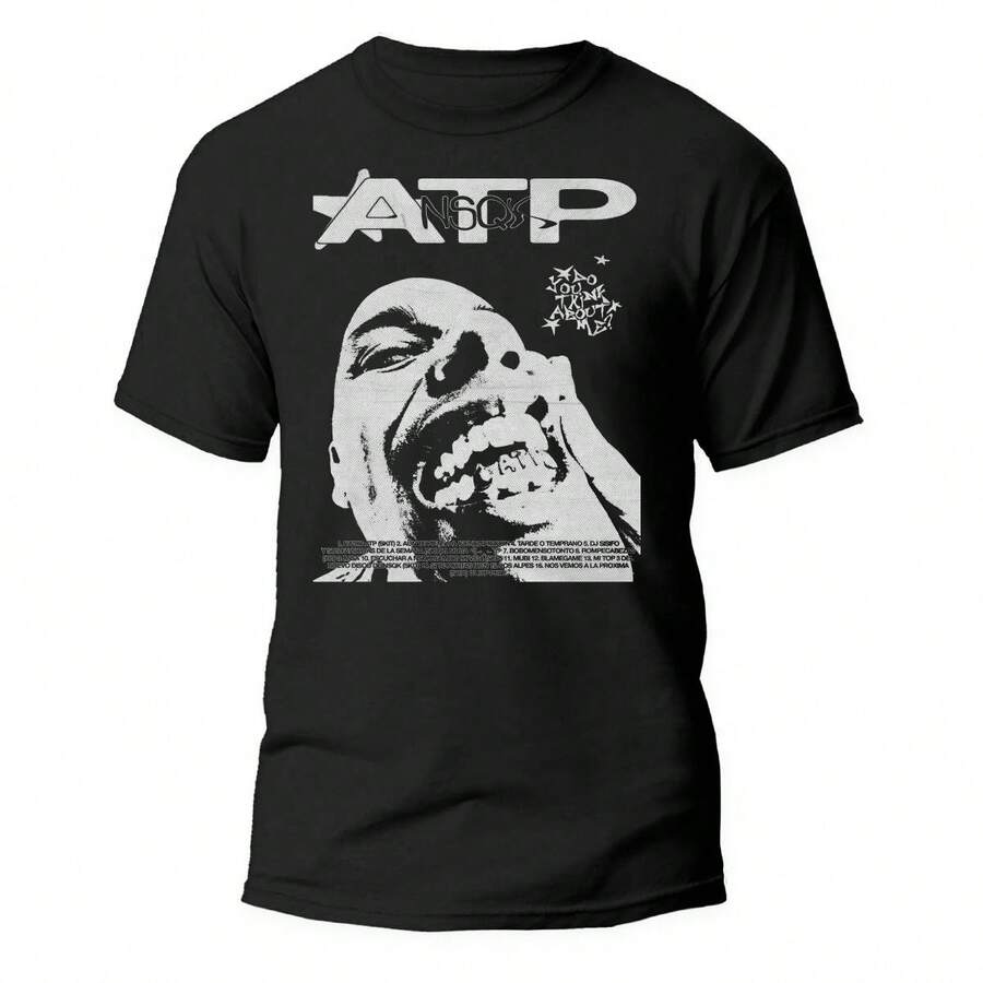 Playera Negra NSQK Rap Mexicano 100% algodón 24 - Negro - Ver 1