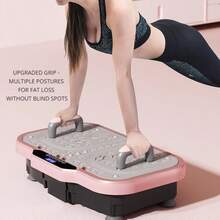 Agilithor S133 Vibration Plate Exerciser, Small Waist And Good Figure Artifact, Vibration Plate Fitness Platform Exercise, Shaking Whole Body Vibrator For Weight Loss Fat Burner For Men And Women - Pink - View 5
