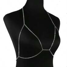 Rhinestone Chain Bra Crystal Body Chains For Women Necklace Sexy Bikini Nightclub