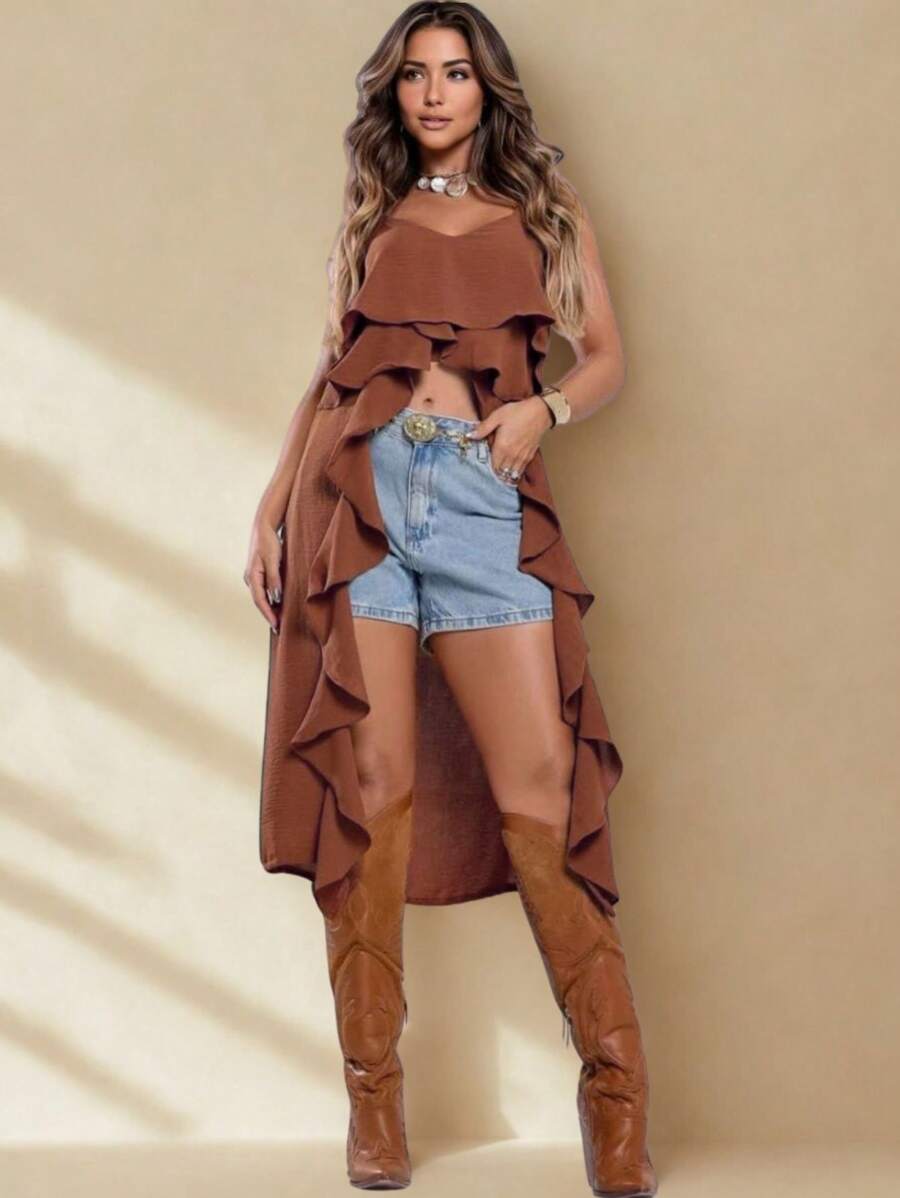 Meimi Long Gown Country Boho Versatile Casual Elegant Sophisticated Adjustable Strap
