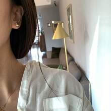 1 Pair 925 Sterling Silver Mini Delicate Ginkgo Leaf & Pearl Stud Earrings, Simple Elegant Versatile Earrings For Women