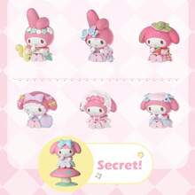 Sanrio 1PC My Melody Tea Party Theme Blind Box, Cute Cartoon Character Model, PVC Figurine, Versatile Styling Combinations, Desktop Decoration Supplies, Cute Fashion , Home Room Decor, Homecoming Season Gifts, Room Decoration Stuff, Home Decor, Bedroom Decor, Party Decorations, Wedding Items, 14+Youth Toys (Random Shipping)