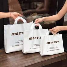 20pcs/Thick Clothing Store Tote Bag, Shopping Bag, Gift Bag, High-End Commercial Clothing Tote Bag Summer Cooling,Beach,Travel