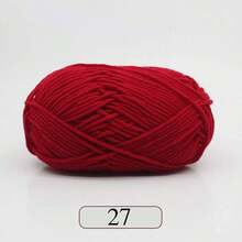1pc 5-Ply Milk Yarn, Crochet Knitting Thread, Suitable For DIY Weaving Bags, Scarves, Hats, Sweaters, Dolls, 50g/Pc (Packaging Random)