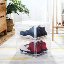 4/8/12Pcs Clear Shoe Storage Box Magnetic Sneaker Case Organizer For Air Jo.Rdan - 8 Pack - View 8
