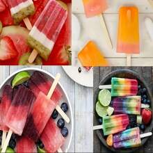 10/50/100/200pcs Ice Cream Stick Natural Stick Popsicle DIY Crafts Crafts Popsicle Craft Stick Ice Cream Stick Popsicle Long Quality Natural Wood DIY Crafts Wax Outdoor Kitchen Utensils