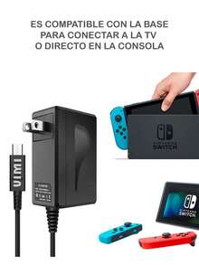Cargador Compatible Con Switch lite Y Tabletas - Negro - Ver 7