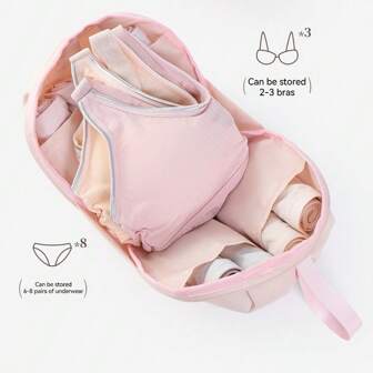 1 件旅行收纳袋，便携式内衣分类袋，大容量胸罩和内裤收纳袋