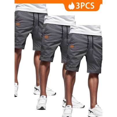 3pcs Men's Golf Shorts Dress Men's Beach Shorts Flat Front Hybrid 7 Inch Stretch Lightweight Quick Dry Shorts Casual With Pockets