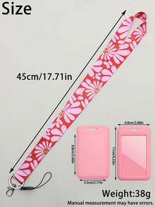 1 dây đeo chìa khóa hình hoa hồng cho giáo viên, có ngăn đựng thẻ ID, móc khóa kim loại, dây điện thoại di động, dây đeo điện thoại di động bằng polyester hình hoa cúc dễ thương, quà tặng tuyệt vời cho phụ nữ, giáo viên, học sinh, nhân viên, phụ kiện Halloween Ngày Nhà giáo - Xanh lá cây 2 - Xem 3