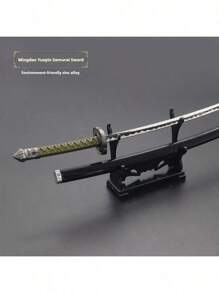 1 pieza Espada de Samurái - Material de aleación de zinc - Periférico de juego y anime - Modo arma - Decoración del hogar - Juguete espada - Regalo de cumpleaños - Día de San Valentín - Regalo perfecto - Coleccionable