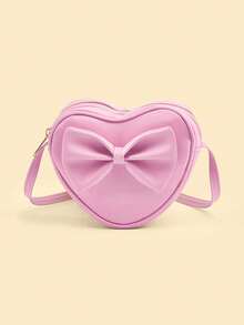1 pieza Bolso bandolera con lazo en forma de corazón de moda para niñas Monedero (Tamaño muy pequeño) - Bolsos bandolera - Ver 11