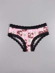 Morvia 10pcs Women Sexy Gothic Chic Low-Rise Hipsters - Contrast Lace, Allover Halloween Skull & Eyeballs & Stars & Jack-O-Lanterns Allover Print, Comfortable Hipster Panties For Women - Halloween Lingerie & Underwear-Comfortable, Assorted Styles, Perfect Gift Idea For Special Occasions Or Daily Wear