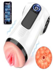 Male Masturbator, Upgraded 10-Speed Vibrating Pocket Pussy Male Stimulator With 3D Realistic Texture, Oral Sex Toys Male Adult Male Sex Toys