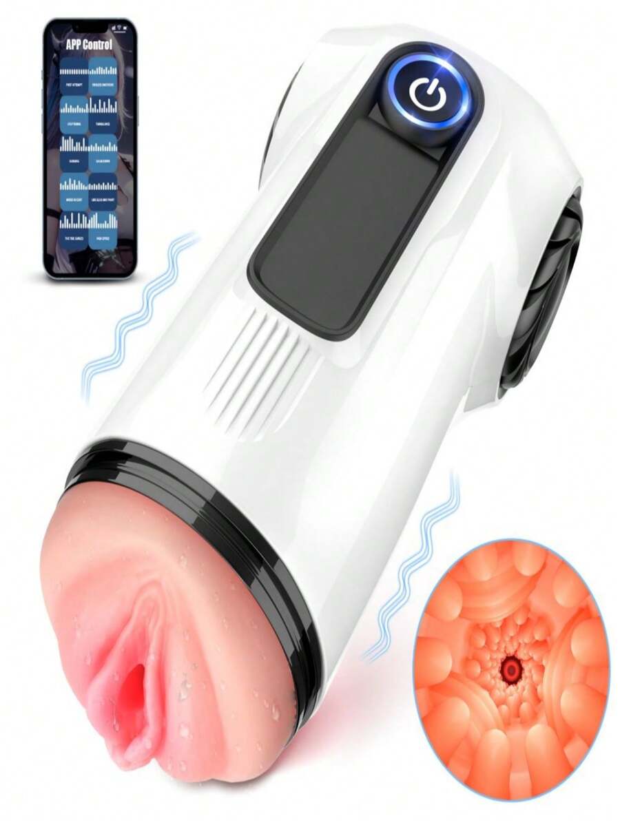Male Masturbator, Upgraded 10-Speed Vibrating Pocket Pussy Male Stimulator With 3D Realistic Texture, Oral Sex Toys Male Adult Male Sex Toys