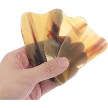 1 buah Alat Pijat Manual Tanduk Sapi Warna Acak, Papan Gua Sha Berbentuk Lumba-lumba, Alat Pijat Kerokan Tanduk Sapi Berbentuk Hati untuk Mengencangkan Leher, Alat Pijat Kecantikan - MultiWarna - View 4