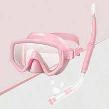 Diving Mask Snorkel Set For Adults Tempered Glass Scuba Professional Panoramic Snorkeling Gear Swimming Training Snorkel Kit, Beach Essentials, Beach Accessories, Pool Float