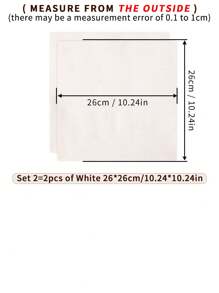 2 piezas de tela de bordado hecha a mano en caqui/negro/blanco, con suavidad moderada, superficie limpia, hilos distribuidos uniformemente, adecuada para manualidades de bordado