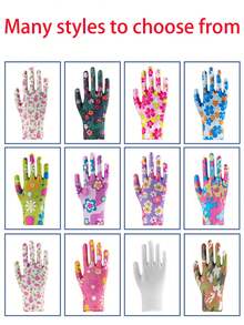 1pair Women's Gardening Gloves, Women's Work Gloves, Advanced Grip Work Gloves, Comfortable Breathable Multi-Purpose, Used For Garden Lawn Care, Landscaping, Suitable For Digging, Planting, Weeding, Sowing, Protect Nails And Fingers - Multicolor - View 5