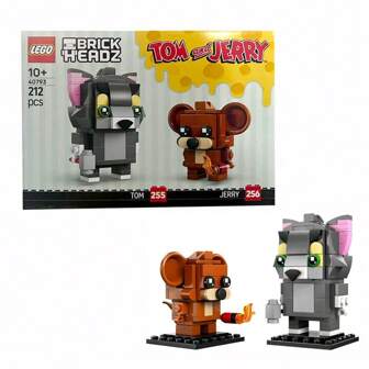 LEGO 40793 Tom And Jerry Square Head Series 2025 New Children's Educational Building Blocks