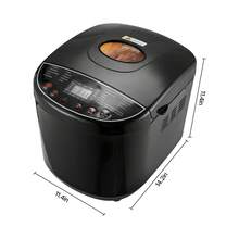 Bread Maker, 19-In-1 2LB Dough Machine, Nonstick Ceramic Pan Automatic Breadmaker With Gluten Free Setting, Whole Wheat Bread Making, Digital, Programmable, 3 Loaf Sizes, 3 Crust Colors Black - Xem 9