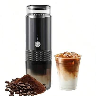 Portable Electric Espresso Machine - USB Rechargeable, Compact Travel Coffee Maker For Camping, Car, RV, And Office Use, Ideal For Coffee Lovers, Coffee Maker For Travel(Non Heated Style)Need To Add Hot Water!