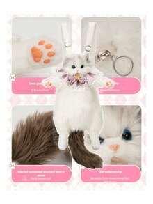 Muppet Bag Bag Ragdoll Backpack Backpack Stuffed Animal Toy Cute Wind Girl Birthday Gift - Multicolor - View 2