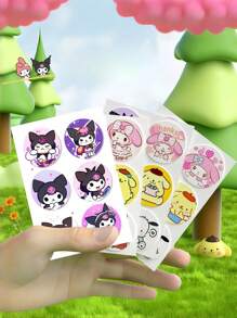 Sanrio 36 Stücke Sommer Mückenabwehr Aufkleber, personalisierte Kinder Aufklebern, Sanrio Aufkleber für Kinder, Kuromi Kinder Outdoor Aufkleber Aufkleber
