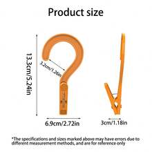 3pcs Inner Wear Clips With Built-In Hooks, Seamless, Windproof, Functional Clips For Home Use, 2-In-1 Thickened Clips For Hanging Clothes - Multicolor - View 2