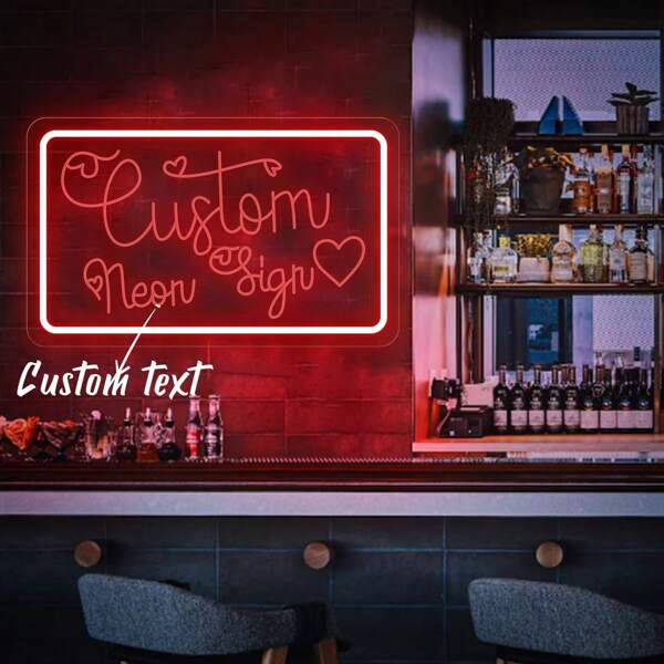 Custom Neon Sign Wedding Decor Room Decor,USB Engrave Neon Sign, Back To School Custom Happy Mother's Day Neon Sign Personalized Led Neon Sign For Wall Business Bar Home Shop Bedroom Decor.
