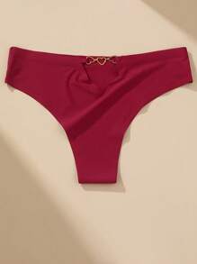 VKME 4 Pezzi / Set Brasiliana a vita bassa da donna, Biancheria intima da donna senza cuciture e sexy