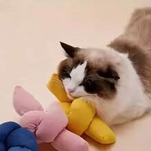 1 pieza Muñeco de peluche con sonido para masticar para mascotas, bola con catnip para rascar para cachorros y gatitos