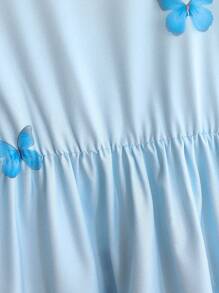 Vestido de moda estilo princesa degradado para niña pequeña, adecuado para primavera/verano