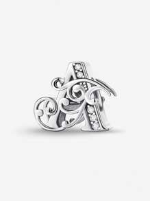 1 PC Vine Letters Beads Pendant Charm Pendant Ball Suitable For Bracelets DIY Women's Jewelry