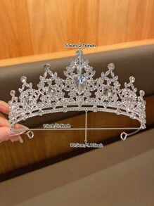 1pc Fashionable Crown Headband, Suitable For Performance And Birthday Occasions