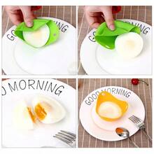 Creative Silicone Egg Boiler High Temperature Silicone Egg Boiler Egg Steamer Egg Rack Random Color Of Eggs Kitchen Gadgets - Multicolor - View 3