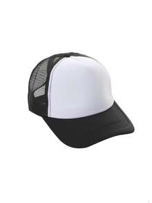 Unisex Summer Breathable Mesh Baseball Cap, Solid Color Casual Versatile Trucker Hat - Multicolor - View 5
